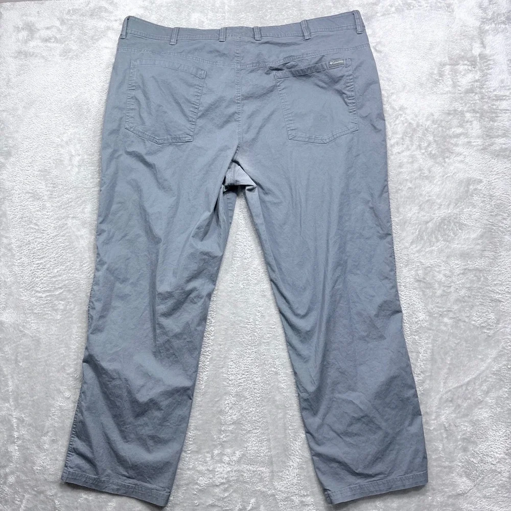 Columbia Pants Mens 42x30 Gray Regular Fit Stretch Cotton AM0449 Straight Leg